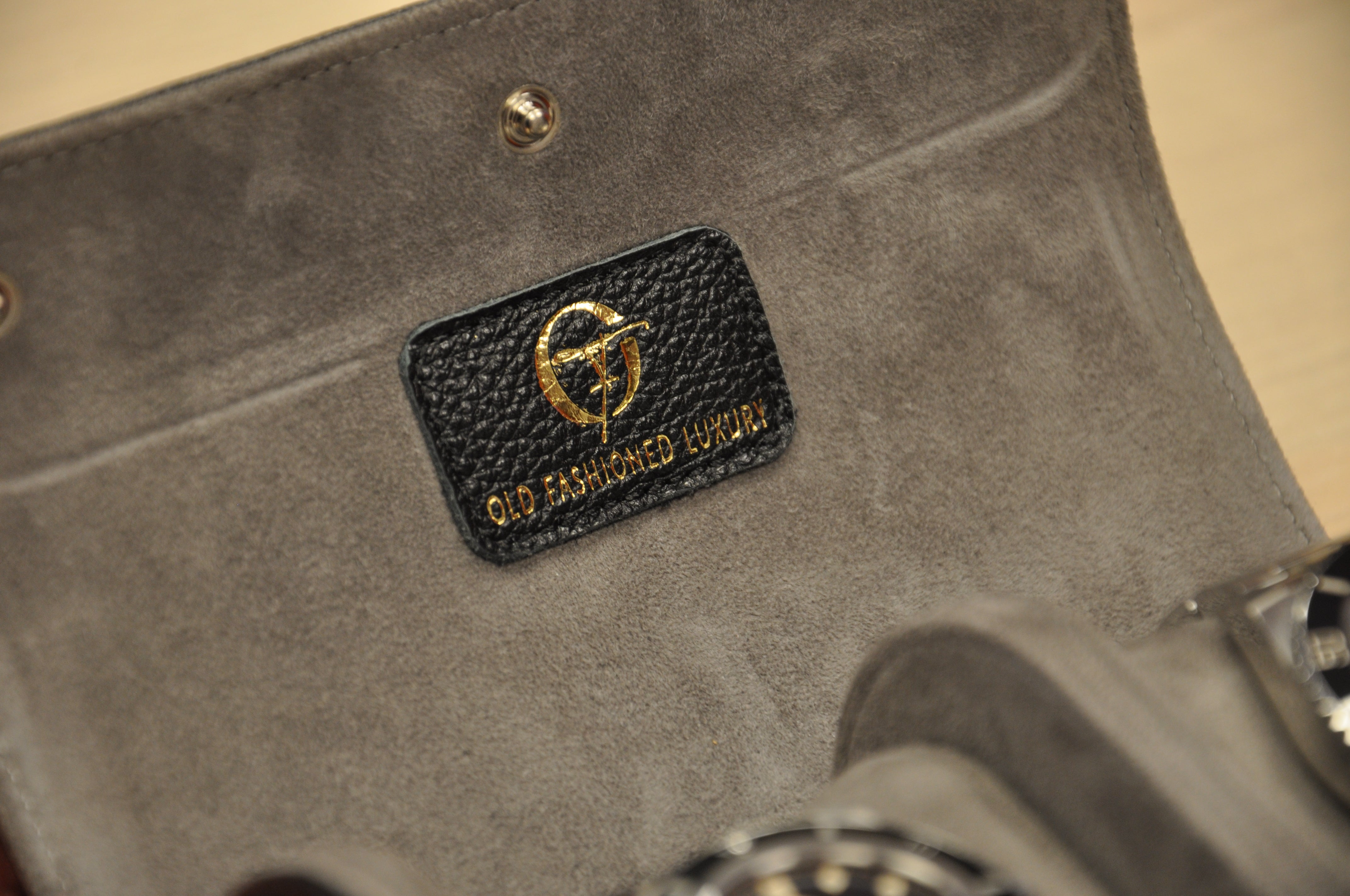 OFL Watch Roll – Black Leather (2 Watches)