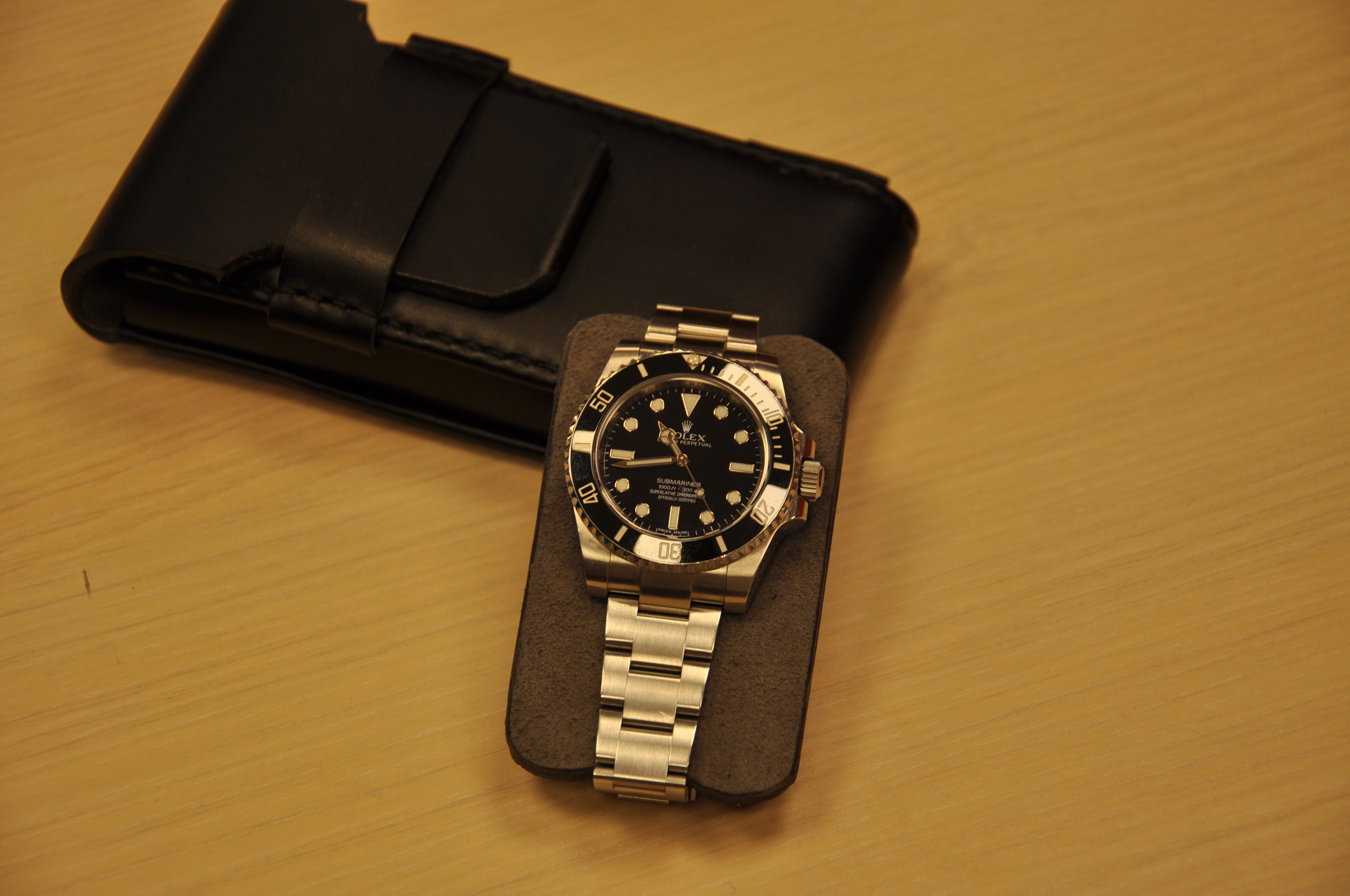 Cliff’s Watch Pouch – Black Bridle Leather