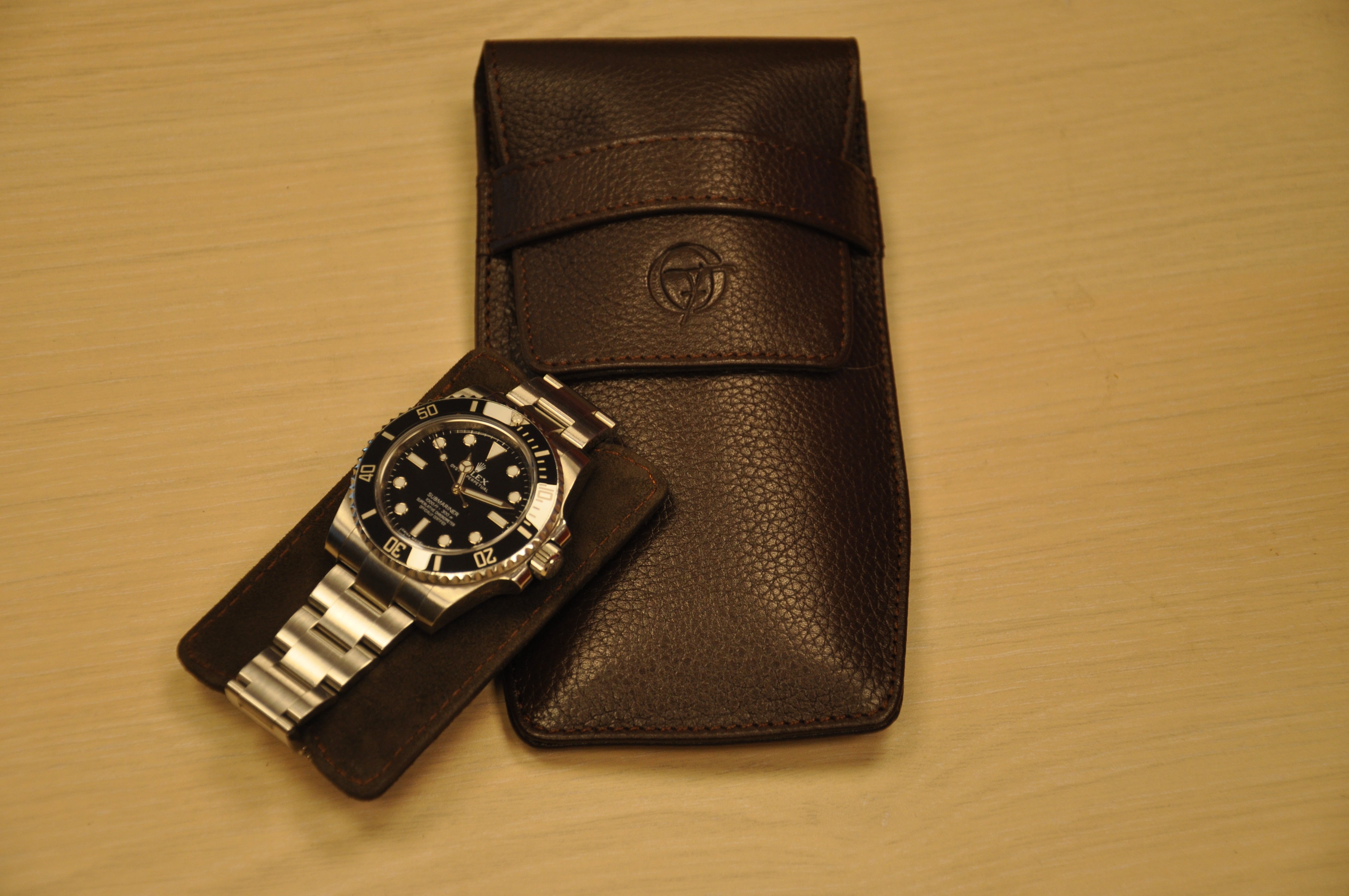 OFL Watch Pouch – Espresso Brown Leather